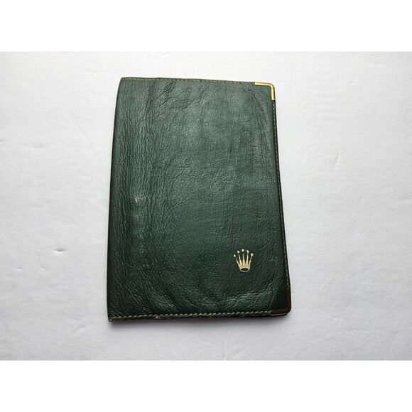 Vintage Rolex Leather Passport Holder Wallet Case 68.08.05